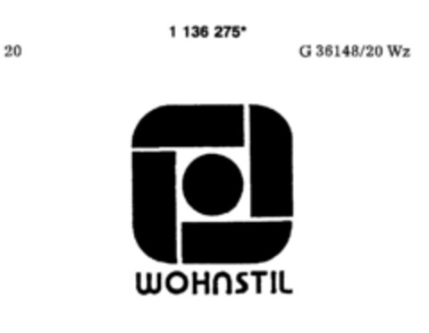 WOHNSTIL Logo (DPMA, 25.11.1988)