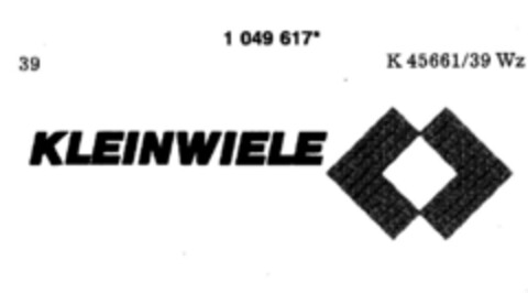 KLEINWIELE Logo (DPMA, 15.04.1983)