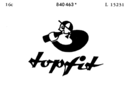 topfit Logo (DPMA, 26.10.1967)