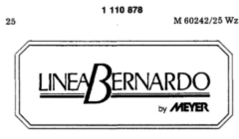 LINEA BERNARDO by MEYER Logo (DPMA, 04.03.1987)