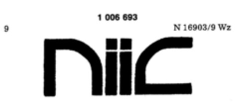 niic Logo (DPMA, 02/15/1980)