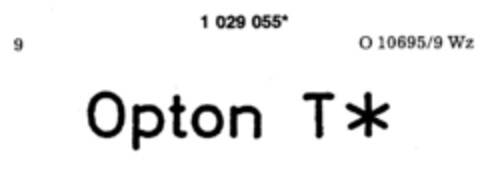 Opton T * Logo (DPMA, 26.01.1982)