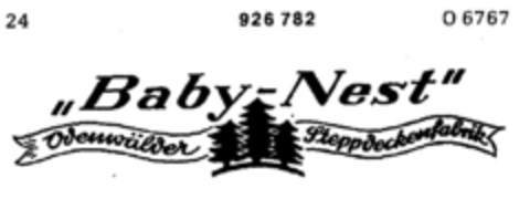 Baby-Nest Odenwälder Steppdeckenfabrik Logo (DPMA, 06.05.1970)