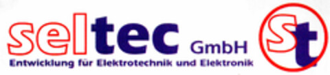 Seltec GmbH St Entwicklung für Elektrotechnik und Elektronik Logo (DPMA, 07.08.1991)