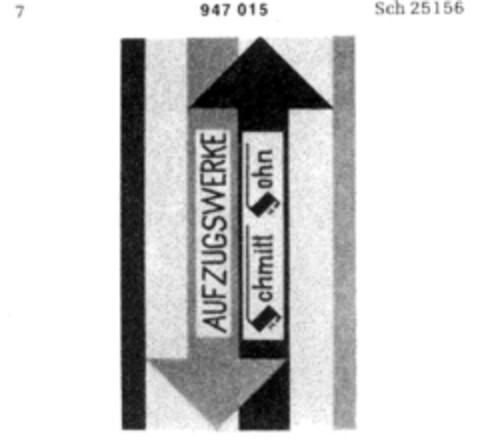 Aufzugswerke Schmitt Sohn Logo (DPMA, 08.03.1975)