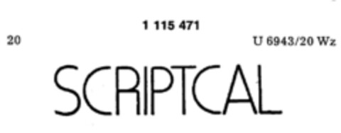 SCRIPTCAL Logo (DPMA, 14.05.1987)