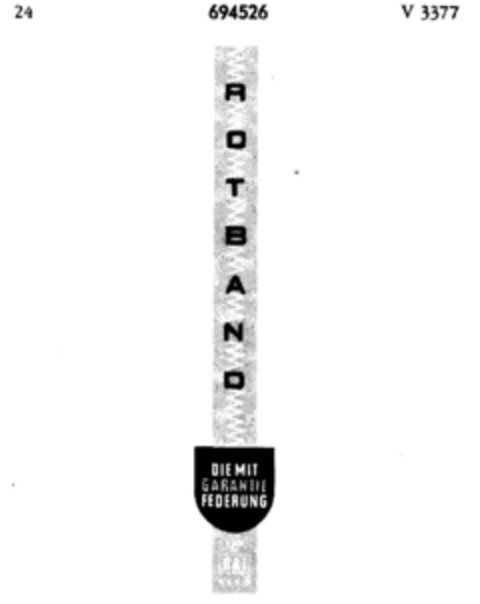 ROTBAND Logo (DPMA, 14.11.1955)