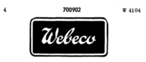 Webeco Logo (DPMA, 12.06.1953)