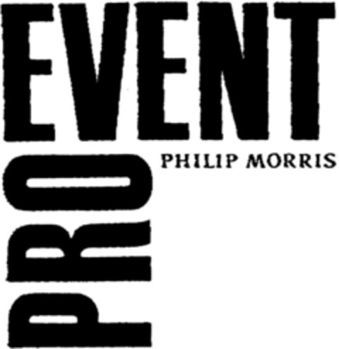 PRO EVENT PHILIP MORRIS Logo (DPMA, 25.09.1990)