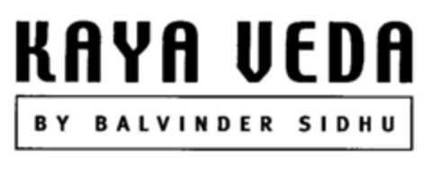 KAYA VEDA BY BALVINDER SIDHU Logo (DPMA, 17.07.2000)