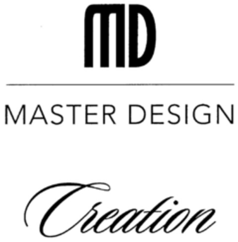 MD MASTER DESIGN Creation Logo (DPMA, 27.09.2001)