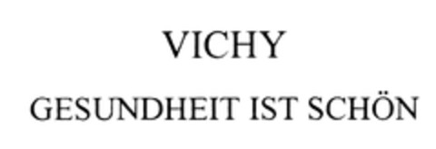 VICHY GESUNDHEIT IST SCHÖN Logo (DPMA, 14.04.2009)