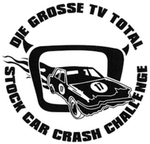 DIE GROSSE TV TOTAL STOCK CAR CRASH CHALLENGE Logo (DPMA, 05/11/2012)