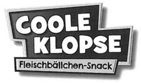 COOLE KLOPSE Fleischbällchen-Snack Logo (DPMA, 15.04.2013)