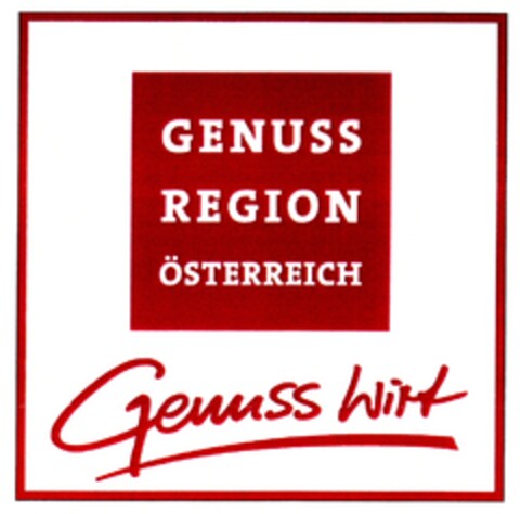 GENUSS REGION ÖSTERREICH Genuss Wirt Logo (DPMA, 25.03.2013)