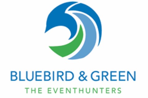 BLUEBIRD & GREEN THE EVENTHUNTERS Logo (DPMA, 08.12.2015)