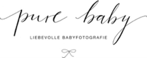 pure baby LIEBEVOLLE BABYFOTOGRAFIE Logo (DPMA, 13.07.2016)