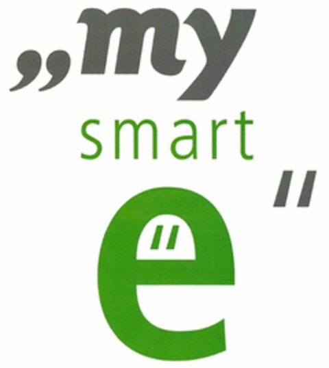 my smart e Logo (DPMA, 05/30/2017)