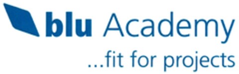 blu Academy ...fit for projects Logo (DPMA, 10/06/2017)