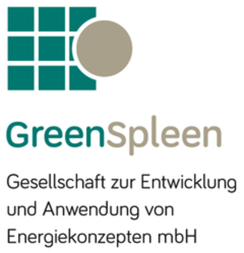 GreenSpleen Gesellschaft zur Entwicklung und Anwendung von Energiekonzepten mbH Logo (DPMA, 14.04.2021)