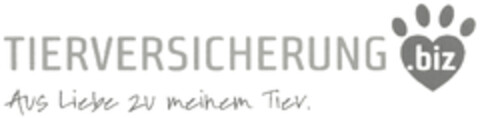 TIERVERSICHERUNG.biz Aus Liebe zu meinem Tier. Logo (DPMA, 23.03.2023)
