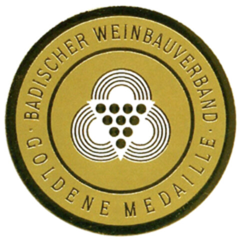 BADISCHER WEINBAUVERBAND GOLDENE MEDAILLE Logo (DPMA, 31.03.2023)