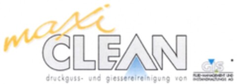 maxiCLEAN druckguss- und giessereireinigung von GIS Logo (DPMA, 27.01.2003)
