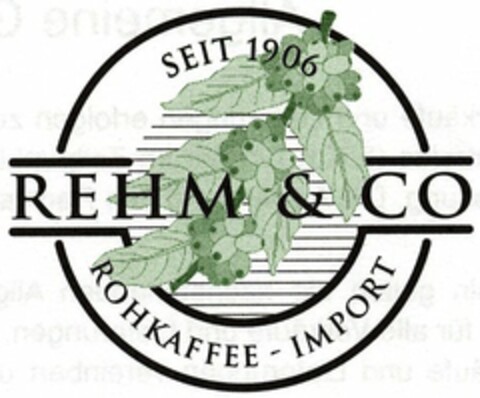 REHM & CO ROHKAFFEE - IMPORT Logo (DPMA, 09/05/2005)