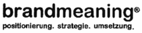 brandmeaning positionierung. strategie. umsetzung. Logo (DPMA, 28.12.2005)