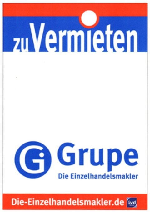 zu Vermieten GI Grupe Die Einzelhandelsmakler Logo (DPMA, 05/15/2007)