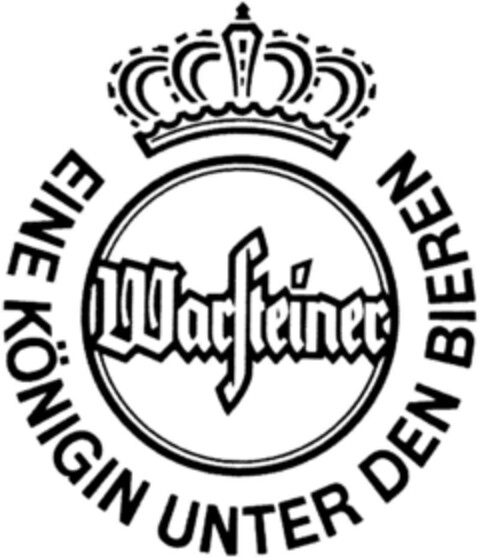 Warsteiner EINE KÖNIGIN UNTER DEN BIEREN Logo (DPMA, 02.10.1995)