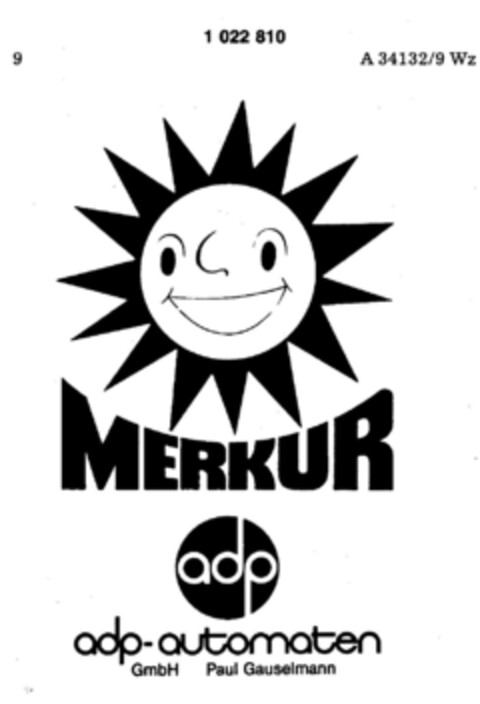 MERKUR adp-automaten Logo (DPMA, 29.12.1980)