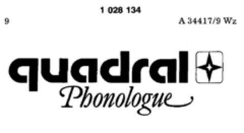 quadral Phonologue Logo (DPMA, 03/25/1981)