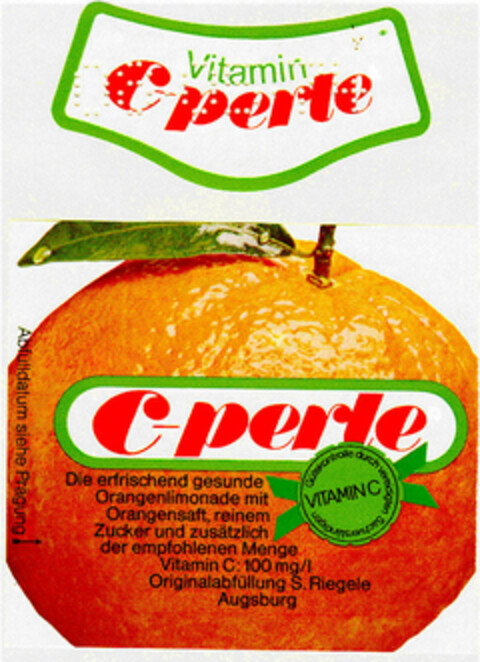 Vitamin C-perle Logo (DPMA, 05/08/1974)