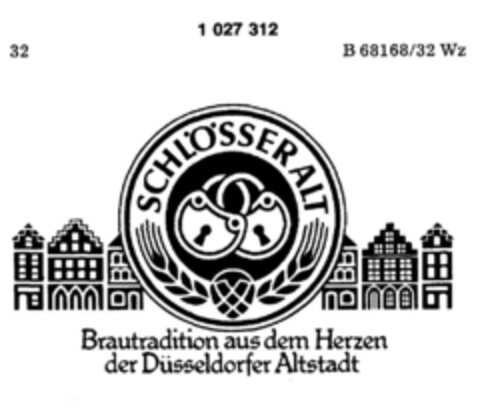 SCHLÖSSER ALT Brautradition aus dem Herzen der Düsseldorfer Altstadt Logo (DPMA, 16.06.1981)