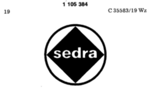 sedra Logo (DPMA, 10/02/1986)