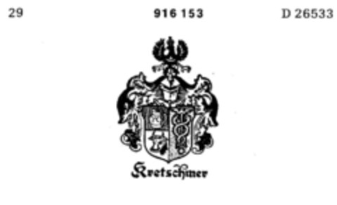 Kretschmer Logo (DPMA, 08.04.1972)