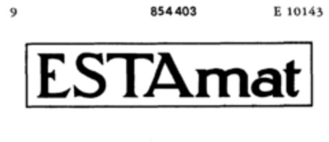 ESTAmat Logo (DPMA, 07.07.1964)