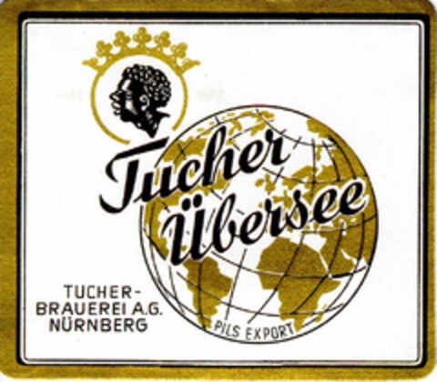 Tucher Übersee PILS EXPORT Logo (DPMA, 16.01.1954)