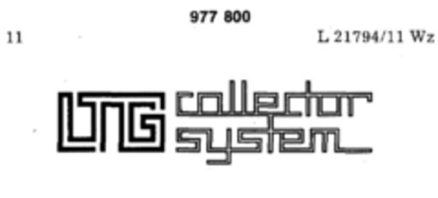 LTG collector system Logo (DPMA, 09.07.1977)