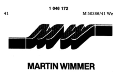 MW MARTIN WIMMER Logo (DPMA, 01.10.1981)