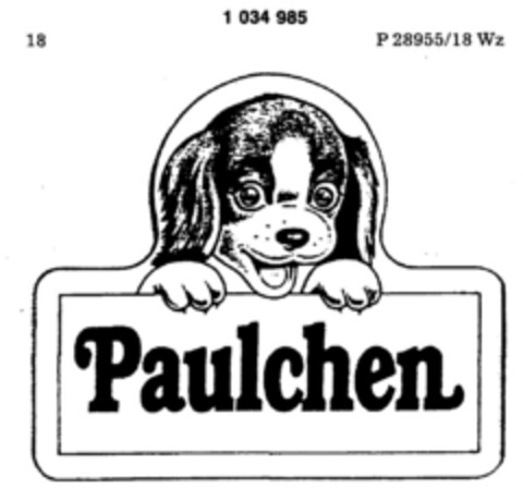 Paulchen Logo (DPMA, 30.12.1981)