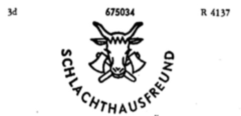 SCHLACHTHAUSFREUND Logo (DPMA, 22.12.1952)
