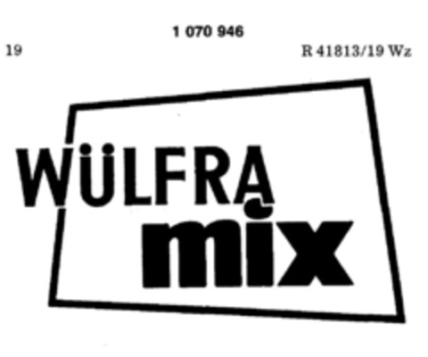 WÜLFRA mix Logo (DPMA, 17.03.1984)