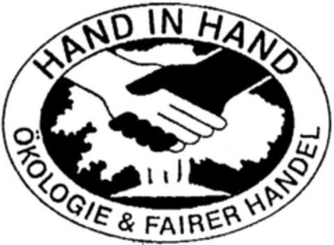 HAND IN HAND ÖKOLOGIE & FAIRER HANDEL Logo (DPMA, 25.11.1992)