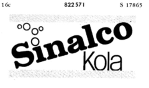 Sinalco Kola Logo (DPMA, 08/18/1965)