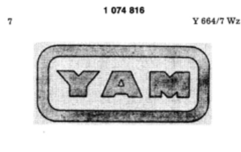 YAM Logo (DPMA, 09.11.1983)