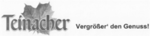 Teinacher Vergrößer' den Genuss! Logo (DPMA, 23.12.2009)