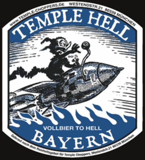 TEMPLE HELL VOLLBIER TO HELL Logo (DPMA, 11/06/2017)