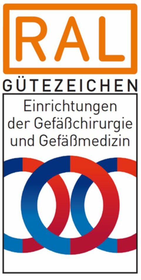 RAL GÜTEZEICHEN Einrichtungen der Gefäßchirurgie und Gefäßmedizin Logo (DPMA, 12.12.2019)